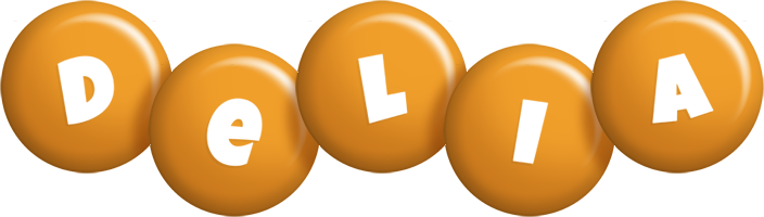 Delia candy-orange logo