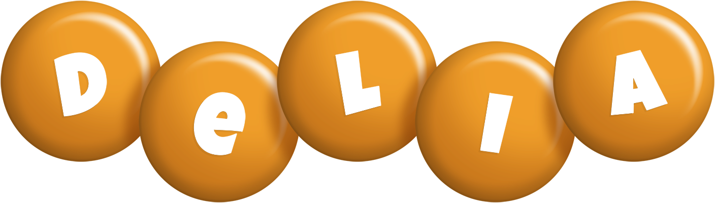 Delia candy-orange logo