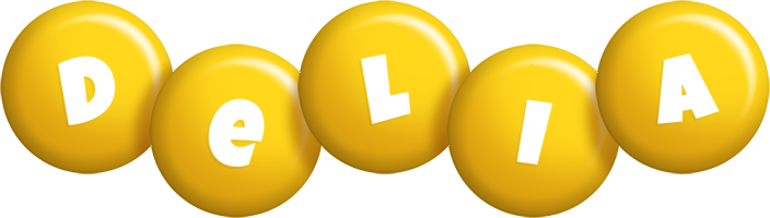 Delia candy-yellow logo