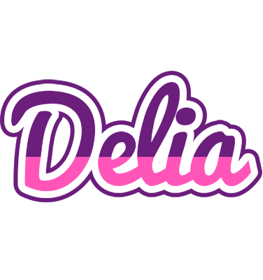 Delia cheerful logo