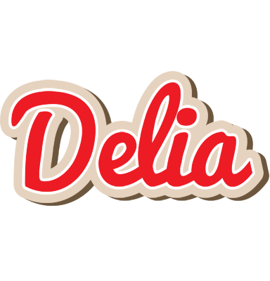 Delia chocolate logo