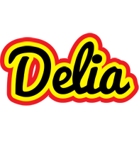 Delia flaming logo