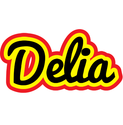 Delia flaming logo