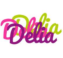 Delia flowers logo