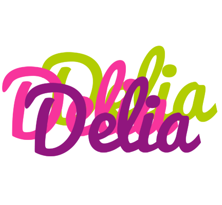 Delia flowers logo