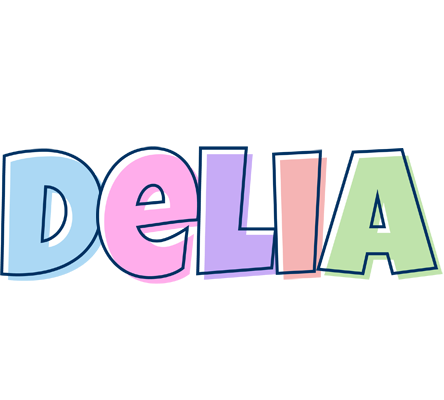 Delia pastel logo