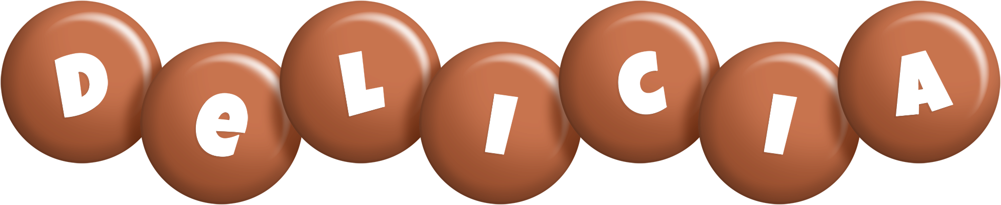 Delicia candy-brown logo