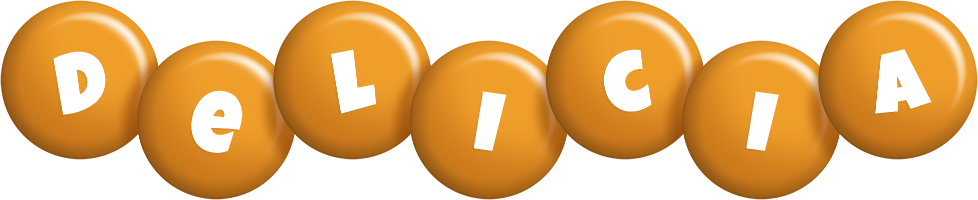 Delicia candy-orange logo