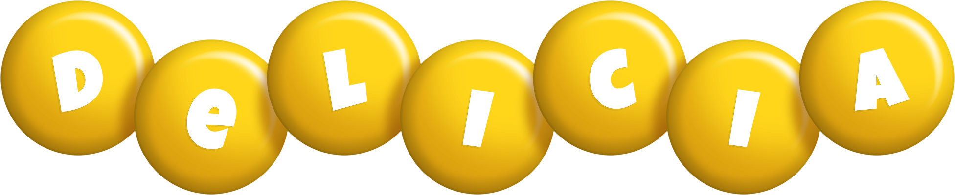 Delicia candy-yellow logo