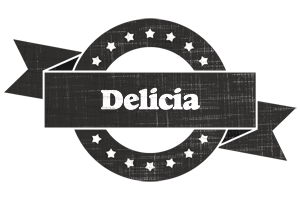 Delicia grunge logo