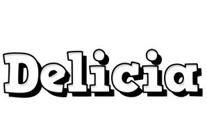 Delicia snowing logo