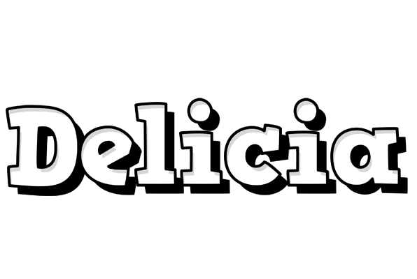 Delicia snowing logo