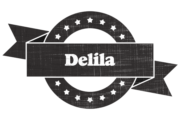 Delila grunge logo