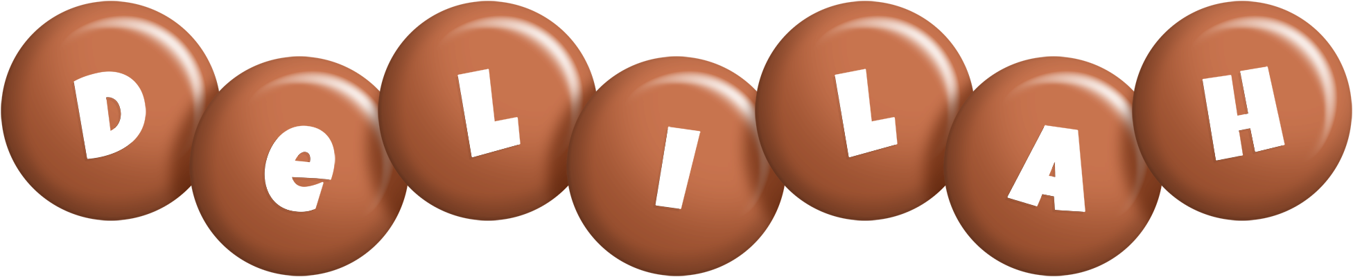 Delilah candy-brown logo