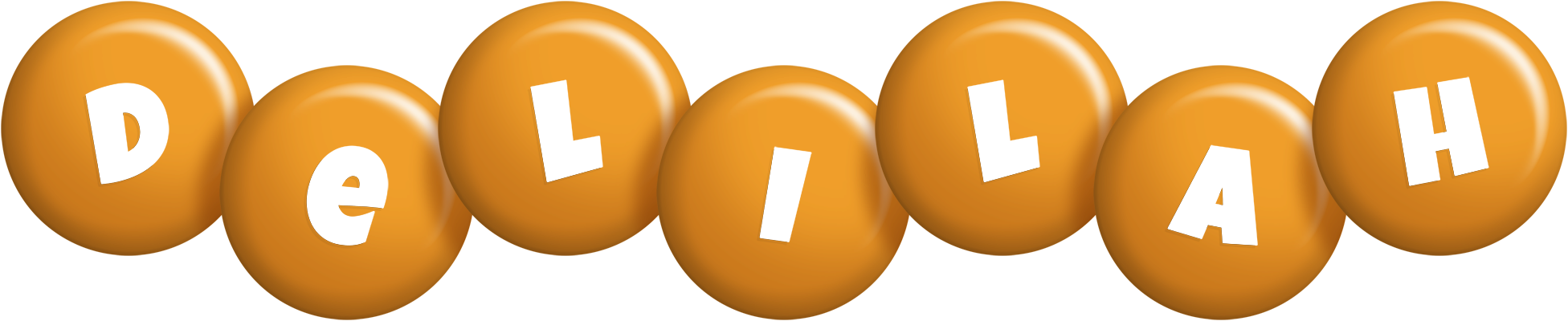 Delilah candy-orange logo