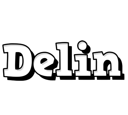 Delin snowing logo