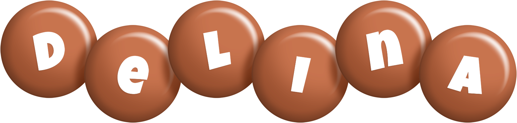 Delina candy-brown logo
