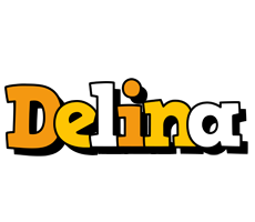 Delina cartoon logo