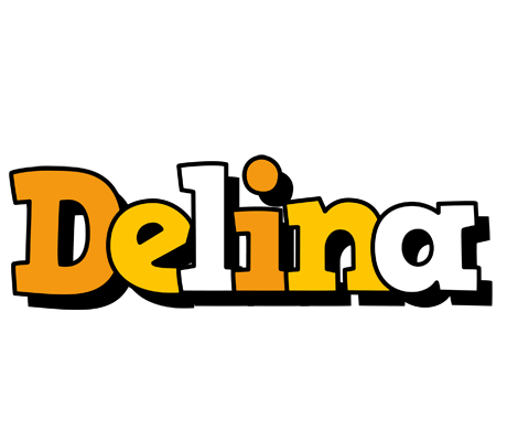 Delina cartoon logo