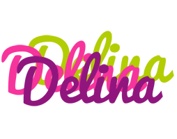 Delina flowers logo