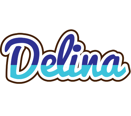 Delina raining logo