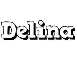 Delina snowing logo