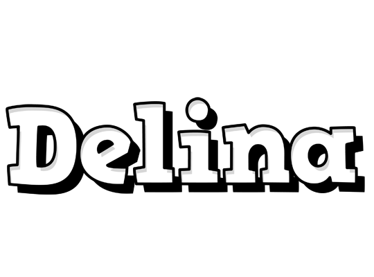 Delina snowing logo