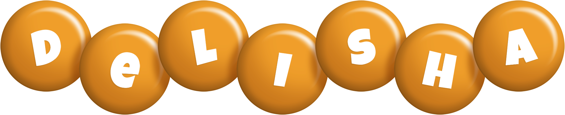 Delisha candy-orange logo