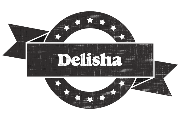 Delisha grunge logo