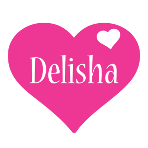 Delisha love-heart logo