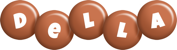 Della candy-brown logo
