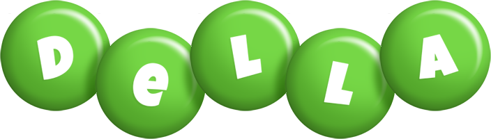 Della candy-green logo