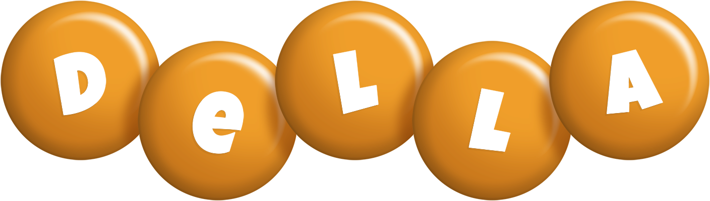 Della candy-orange logo