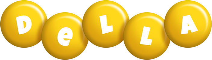 Della candy-yellow logo