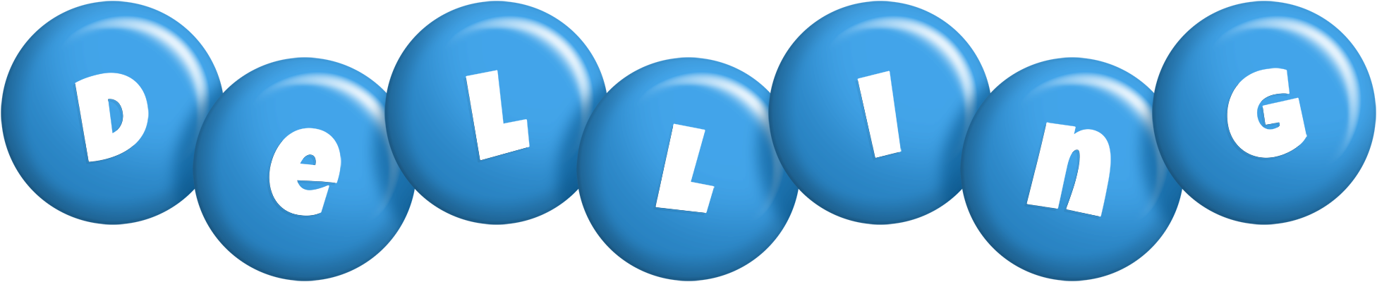 Delling candy-blue logo