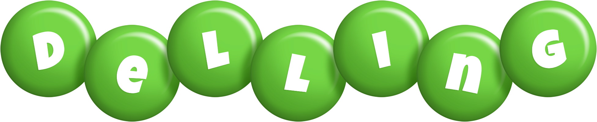 Delling candy-green logo