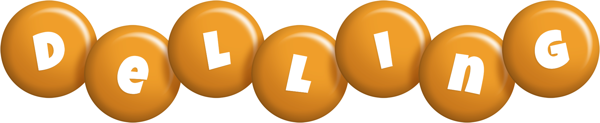 Delling candy-orange logo