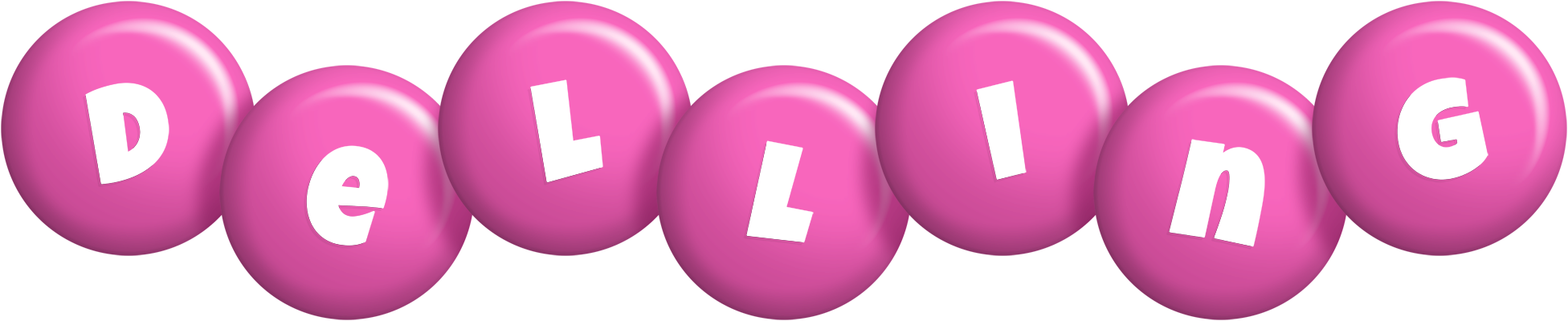 Delling candy-pink logo
