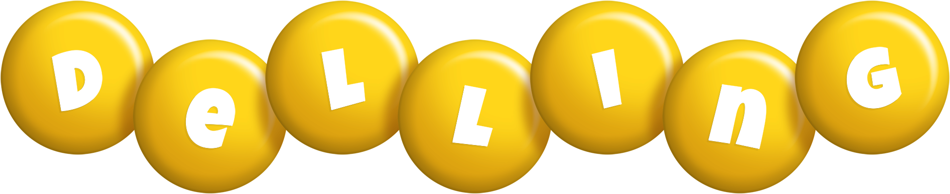 Delling candy-yellow logo