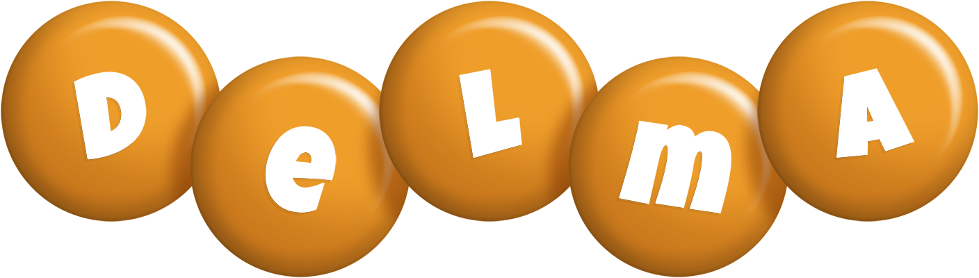 Delma candy-orange logo