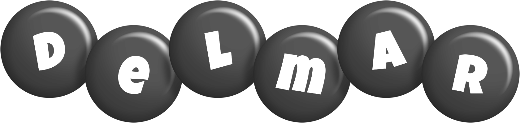 Delmar candy-black logo