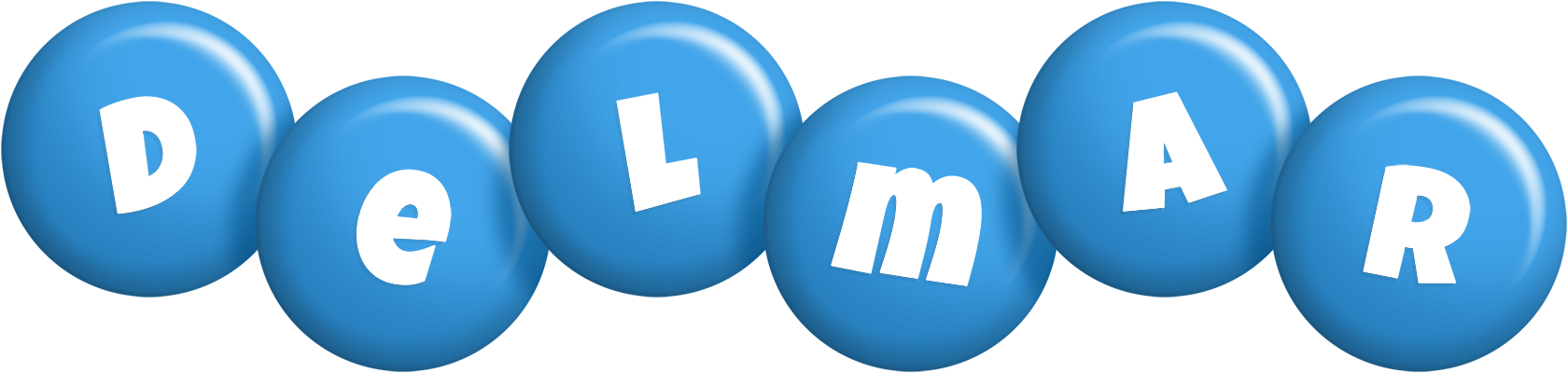 Delmar candy-blue logo