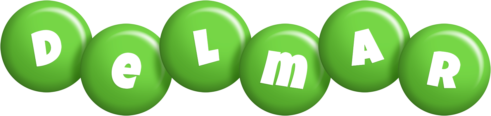 Delmar candy-green logo