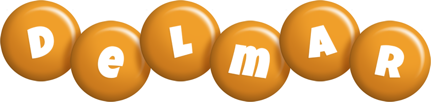 Delmar candy-orange logo