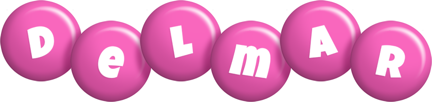 Delmar candy-pink logo