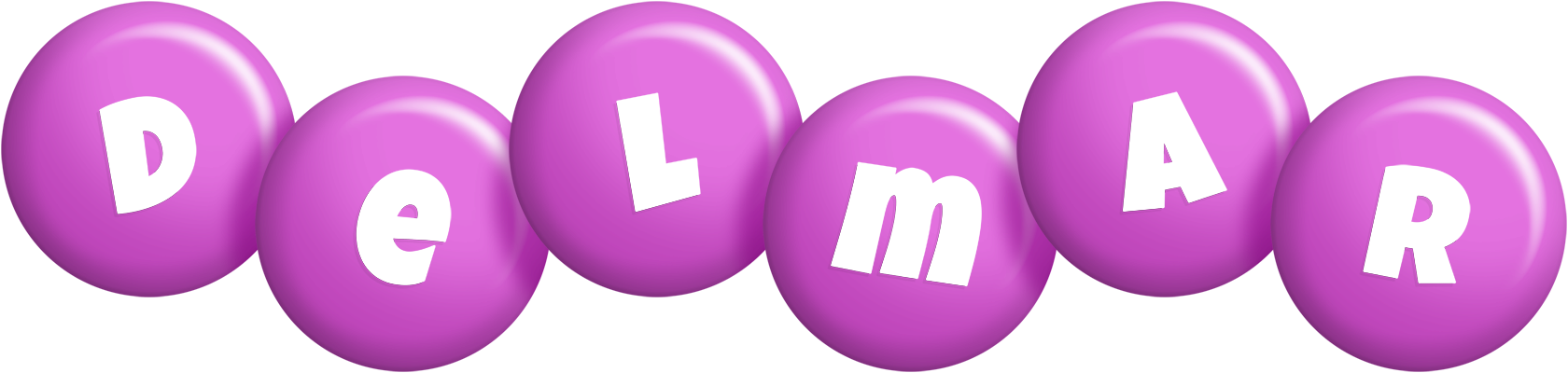 Delmar candy-purple logo