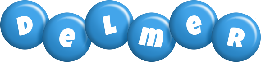 Delmer candy-blue logo