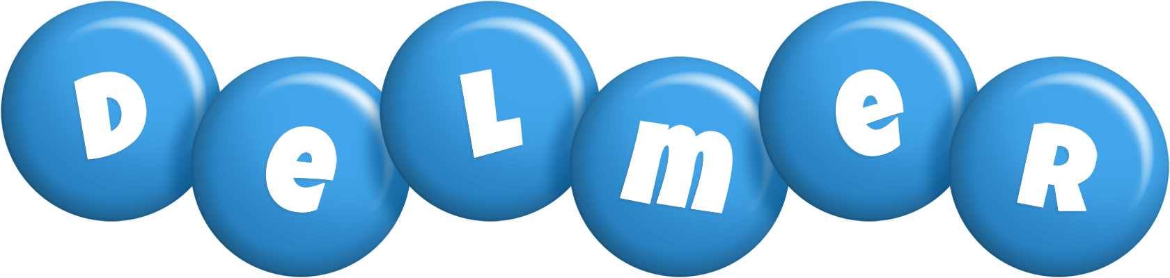 Delmer candy-blue logo