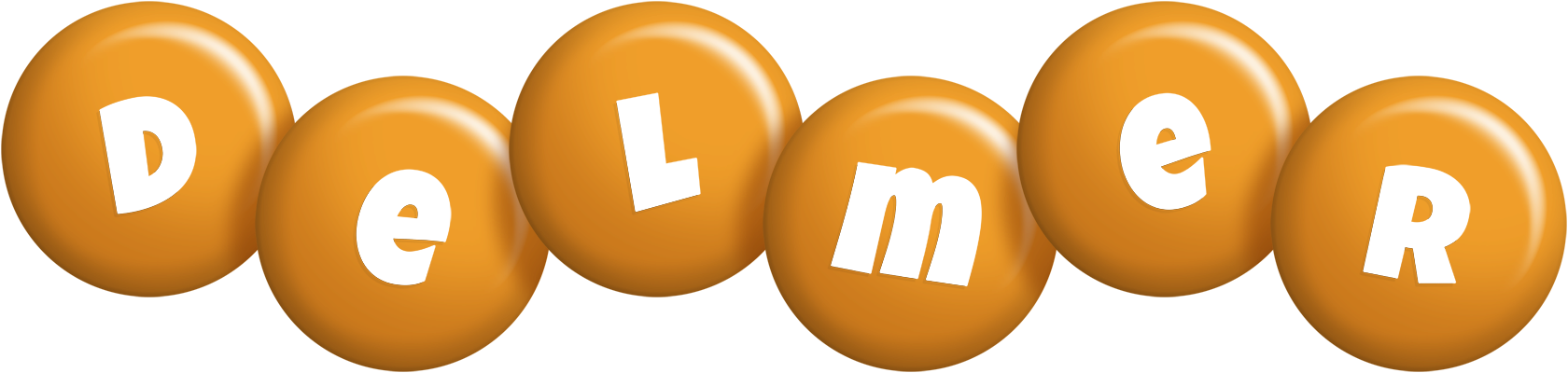 Delmer candy-orange logo