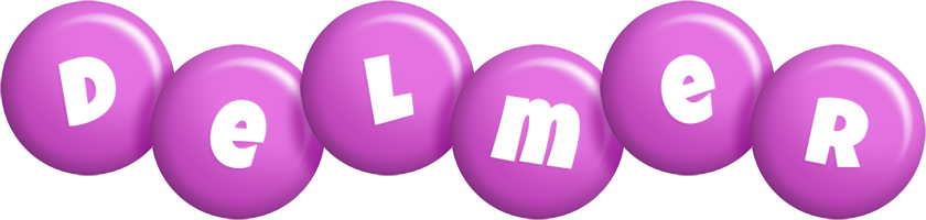 Delmer candy-purple logo